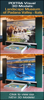 Product Modeling - Scene Modeling - Pont du Gard, France - 3D Models in exhibit in Museum, Cremona, Italy