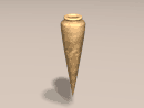 3D Model 5th Century BC - 5th Century AD Roman Terra-Cotta Amphora with conical body