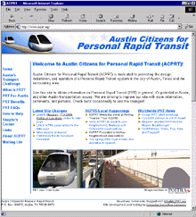 Austin Citizens for PRT, Visual Preview of PRT, Austin TX