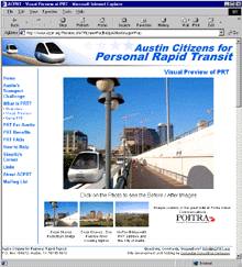 Austin Citizens for PRT, Visual Preview of PRT, Austin TX