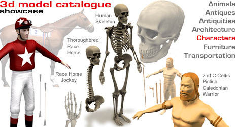 POITRA 3D Model Catalogue - Showcase of 3D Model Humans. Click images to open 3D Model pages.