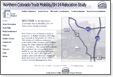 POITRA Visual Website Design, Graphic Design and Presentation Design Services - Northern Colorado Truck Mobility / SH 14 Relocation Study Public Information Website