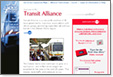 POITRA Visual Website Design, Graphic Design and Presentation Design Services - Transit Alliance Organization Website - Non-profit Public Information Website