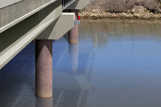 Photosimulation of the proposed Navy Drive Bridge over San Joaquin River