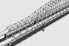 3D Model Simulation of the Parrallel Chord Truss Bridge Alernative for the US20 over Mississippi River Bridge Project, Dubuque Iowa, Iowa DOT