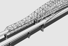 3D Model Simulation of the Tied Arch Bridge Type Alernative for the US20 over Mississippi River Bridge Project, Dubuque Iowa, Iowa DOT