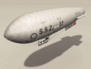 3D Model 20th Century English Royal Naval Air Service SSZ (Zero) Non-Rigid Airship, c. 1915