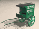 3D Model - 19th Century English Railway Parcel Cart, c. 1890 - 1910