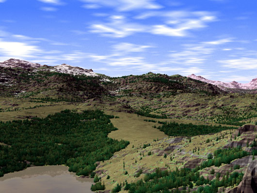 Creation of a Reservoir, 3D and WCS Environmental Simulation