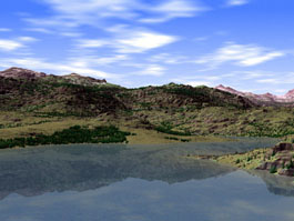 Creation of a Reservoir, 3D and WCS Environmental Simulation