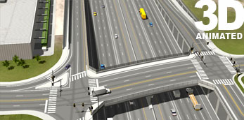 I-70 and York Street Overpass  3d Simulation