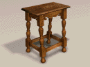3D Model 17th Century English Joint Stool with turned legs (oak)