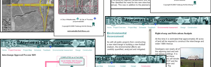136th Avenue at I-25 Interchange Project Website - POITRA Visual Website Design, Graphic Design and Presentation Design Services