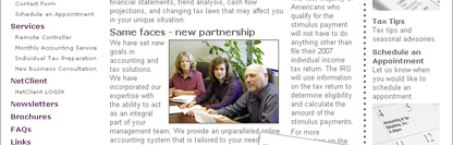 Accounting Tax Solutions, Inc., Denver Colorado, Company Website - POITRA Visual Website Design, Graphic Design and Presentation Design Services