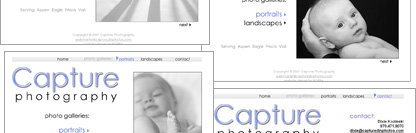 POITRA Visual Website Design, Graphic Design and Presentation Design Services - Capture Photography, Business Website, Denver Colorado