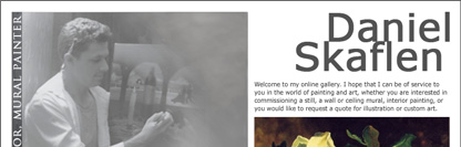 POITRA Visual Website Design, Graphic Design and Presentation Design Services - Daniel Skaflen, Artist, Illustrator and Mural Painter Business Website, Denver Colorado