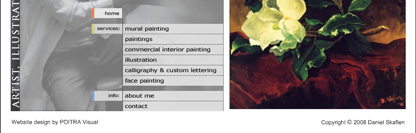 POITRA Visual Website Design, Graphic Design and Presentation Design Services - Daniel Skaflen, Artist, Illustrator and Mural Painter Business Website, Denver Colorado