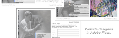 POITRA Visual Website Design, Graphic Design and Presentation Design Services - Daniel Skaflen, Artist, Illustrator and Mural Painter Business Website, Denver Colorado