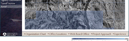 Hoover Dam Bypass Browser-based Presentation - POITRA Visual Website Design, Graphic Design and Presentation Design Services for Public Information and Public Involvement Processes.