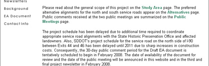 I-90 Environmental Assessment - South Dakota Department of Transportation Project Website - POITRA Visual Website Design, Graphic Design and Presentation Design Services for Public Involvement and Public Information Processes.