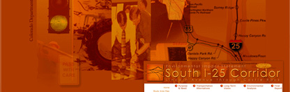 South I-25 Corridor EIS CDOT Project Website - POITRA Visual Website Design, Graphic Design and Presentation Design Services