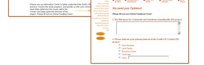 South I-25 Corridor EIS CDOT Project Website - POITRA Visual Website Design, Graphic Design and Presentation Design Services