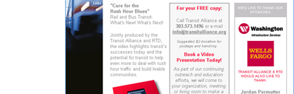 POITRA Visual Website Design, Graphic Design and Presentation Design Services - Non-profit Public Information Website for Transit Alliance Organization