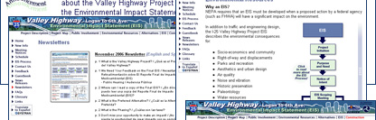 Valley Highway EIS Colorado Department of Transportation Project Website - POITRA Visual Website Design, Graphic Design and Presentation Design Services