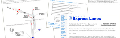 Value Express Lanes Feasibility Study - Colorado Department of Transportation Project Website - POITRA Visual Website Design, Graphic Design and Presentation Design Services