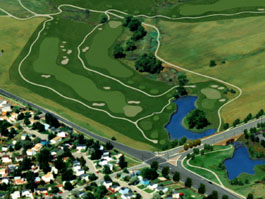 Close-up View  of Proposed Golf Course