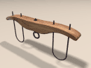 3D Model 19th Century American Barnes Oxen Yoke (poplar)