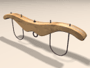 3D Model 19th Century American Hopper Oxen Yoke (pine)